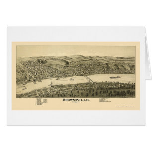 Brownsville, carte panoramique de PA - 1902