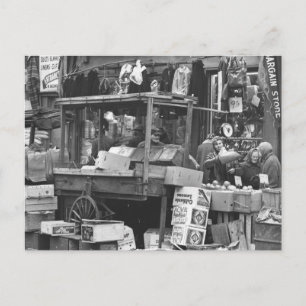 Brownsville Market, Brooklyn: 1962 Postkarte