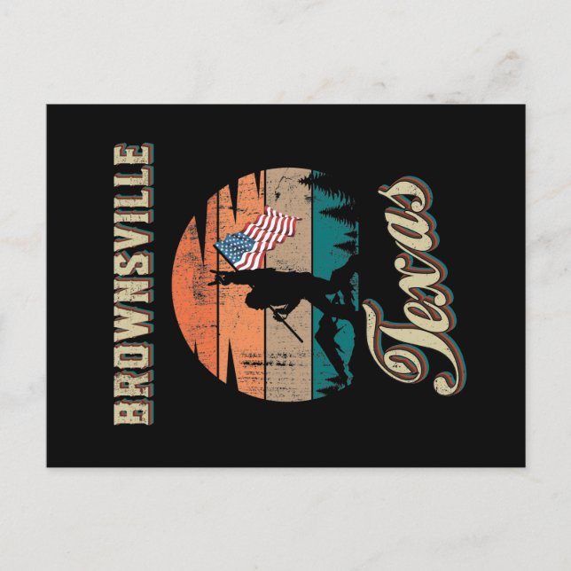 Brownsville Texas Postkarte (Vorderseite)