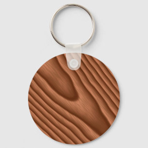 BrownWoodgrain gemasert Schlüsselanhänger
