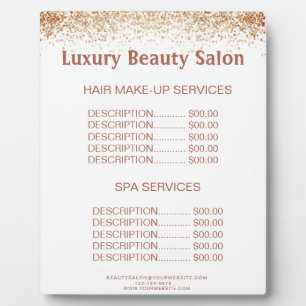 Browny Glittery Hair Makeup WELLNESS-CENTER Salon Fotoplatte