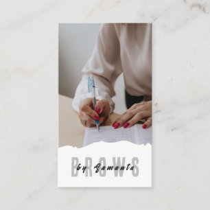 Brows Aftercare PMU Microblading Henna Salon Busin Visitenkarte