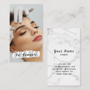 Brows Aftercare PMU Microblading Henna Salon Busin Visitenkarte