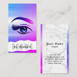 Brows Aftercare PMU Microblading Henna Salon Visitenkarte