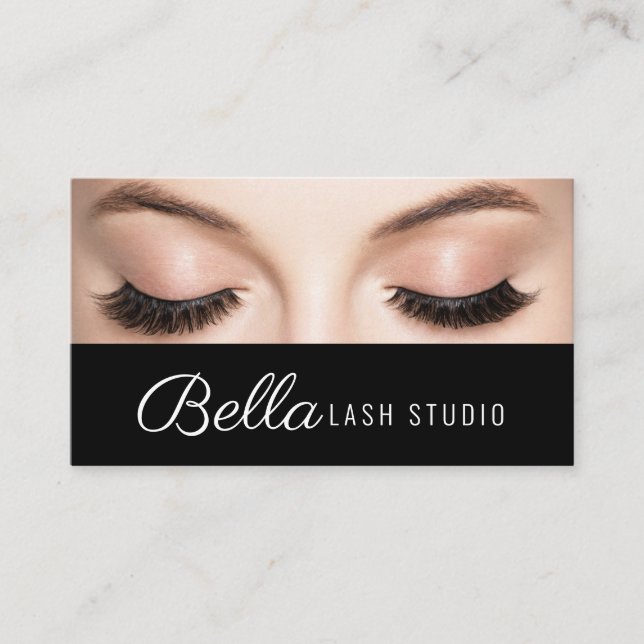 Brows & Lashes Salon Visitenkarte (Vorderseite)