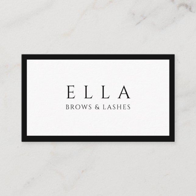 Brows & Lashes Salon Wimpernverlängerungen Visitenkarte (Vorderseite)