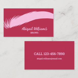 Brows Microblading Magenta Visitenkarte