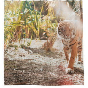 BROWTIGER IN WALKING GESTURE DUSCHVORHANG