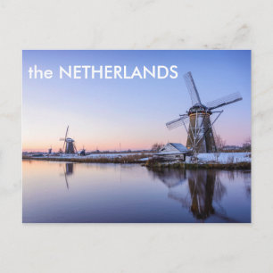 Broyeurs en hiver carte postale