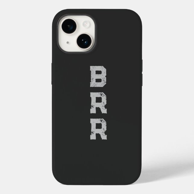 BRR-Logo - Grau Case-Mate iPhone 14 Hülle (Rückseite)