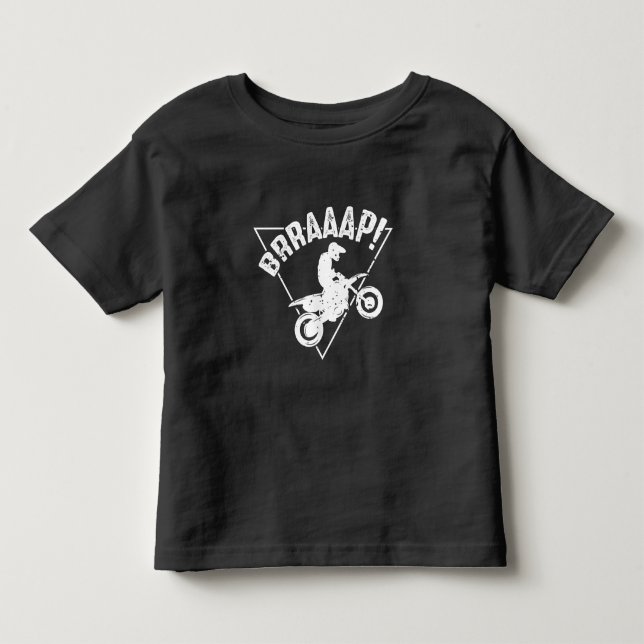 Brraaap Funny Dirt Biketour Kleinkind T-shirt (Vorderseite)