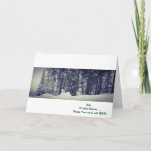 Brrr....Es ist kalte äußere Note Karte