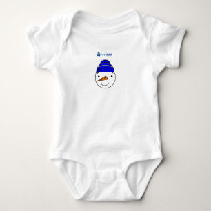 Brrrrr Snowman mit Blue Hat Baby Strampler