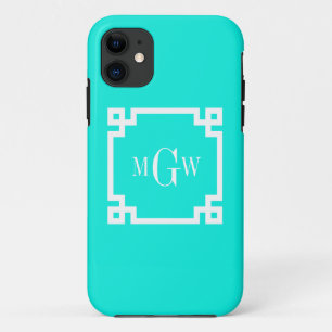 Brt Aqua Whgriechischer Schlüssel 2 Gerahmt 3 Init Case-Mate iPhone Hülle
