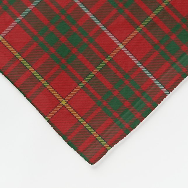 Bruce-Clantartan-karierte Fleece-Decke Fleecedecke (Ecke)