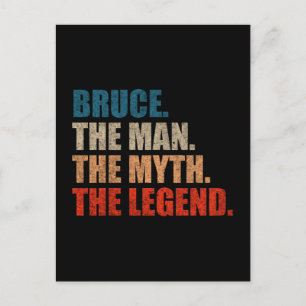 Bruce Der Mann Der Mythos Die Legende Postkarte
