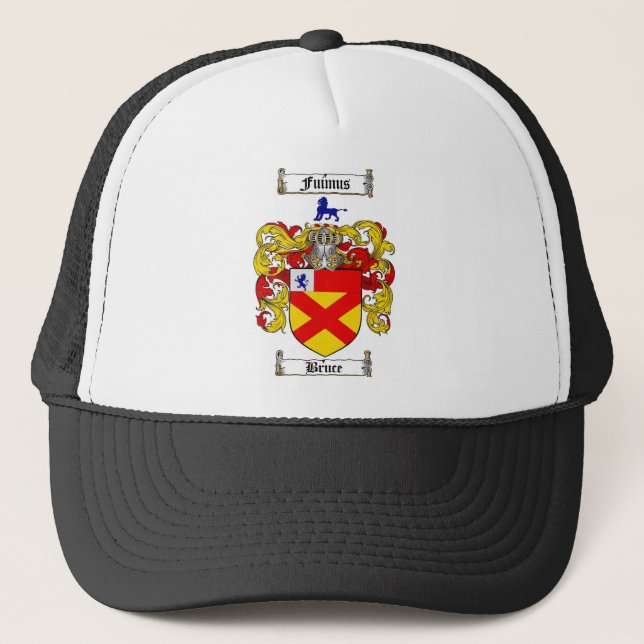 BRUCE-FAMILIENWAPPEN - BRUCE-WAPPEN TRUCKERKAPPE (Vorderseite)