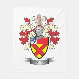 Bruce-Familienwappen-Wappen Fleecedecke