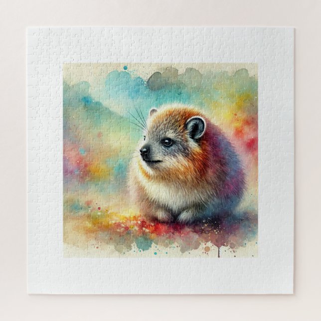 Bruce hyrax painting 051024AREF117 - Watercolor (Vertikal)