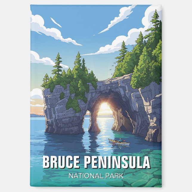 Bruce Peninsula National Park Canada Magnet (Vorderseite)