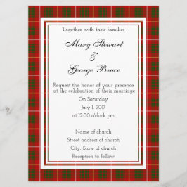 Bruce Scottish Wedding Einladung