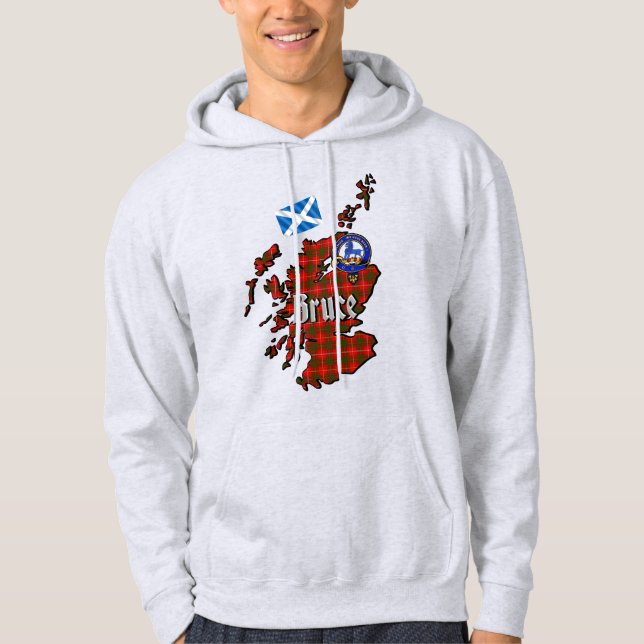 Bruce Tartan Carte et Sweat - shirt à capuche d'in (Devant)