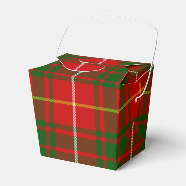Bruce tartan Red grün kariert Geschenkschachtel (Vorderseite)