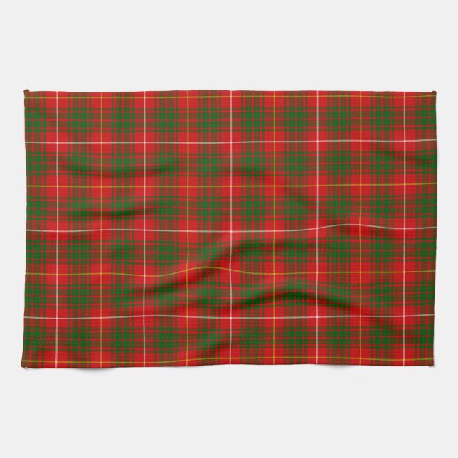 Bruce tartan Red grün kariert Küchentuch (Horizontal)