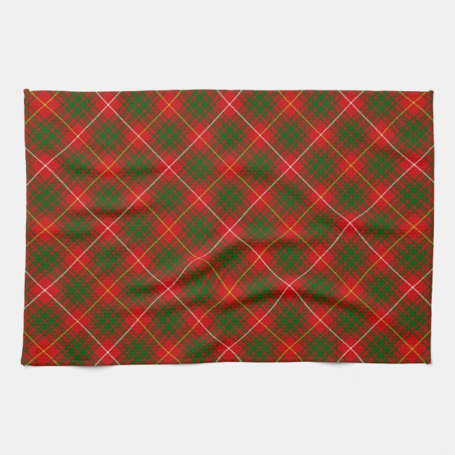 Bruce tartan Red grün kariert Küchentuch (Horizontal)