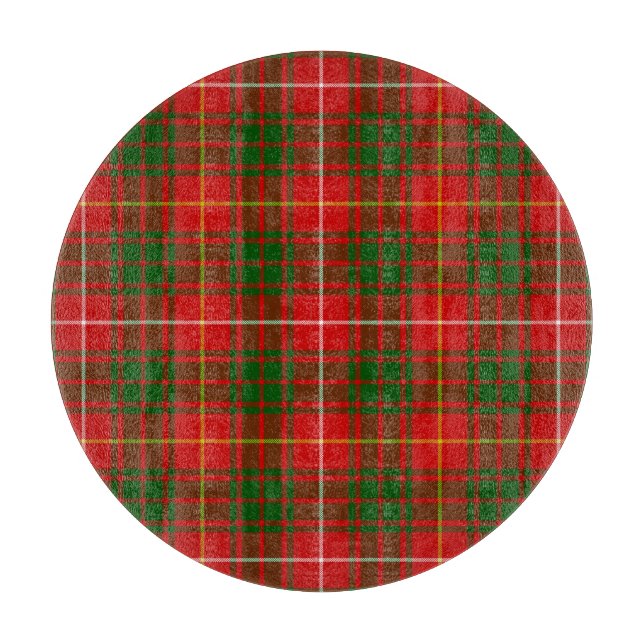 Bruce tartan Red grün kariert Schneidebrett (Vorderseite)