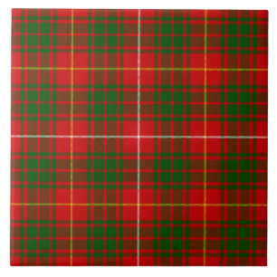 Bruce-Tartan rot-grün kariert Fliese