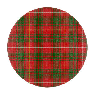 Bruce-Tartan rot grün Schottenmuster Schneidebrett
