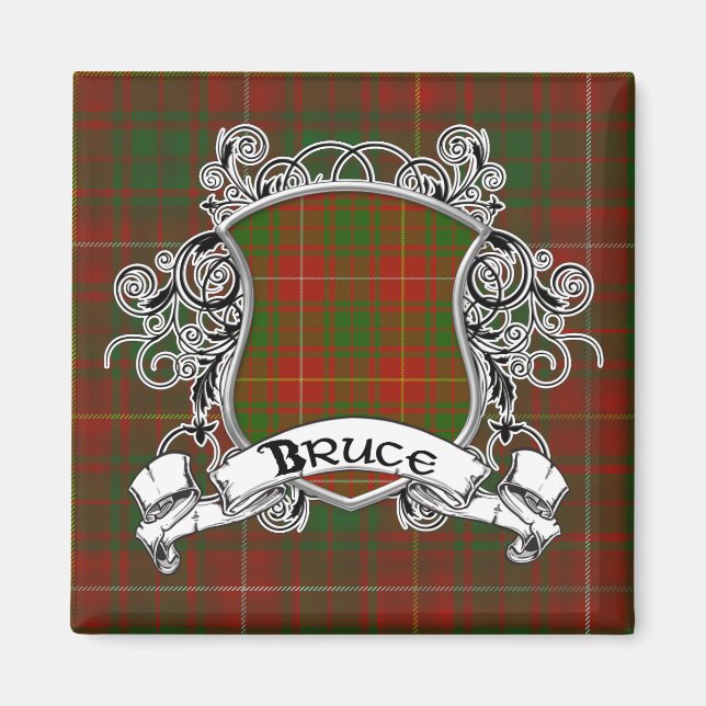 Bruce Tartan Shield Magnet (Vorne)