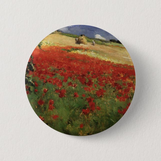 BRUCE, William Blair Mohnblumen Mohn rot Blumen vi Button (Vorderseite)