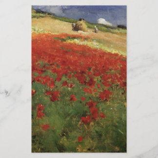 BRUCE, William Blair poppies poppy red flowers vin Briefpapier