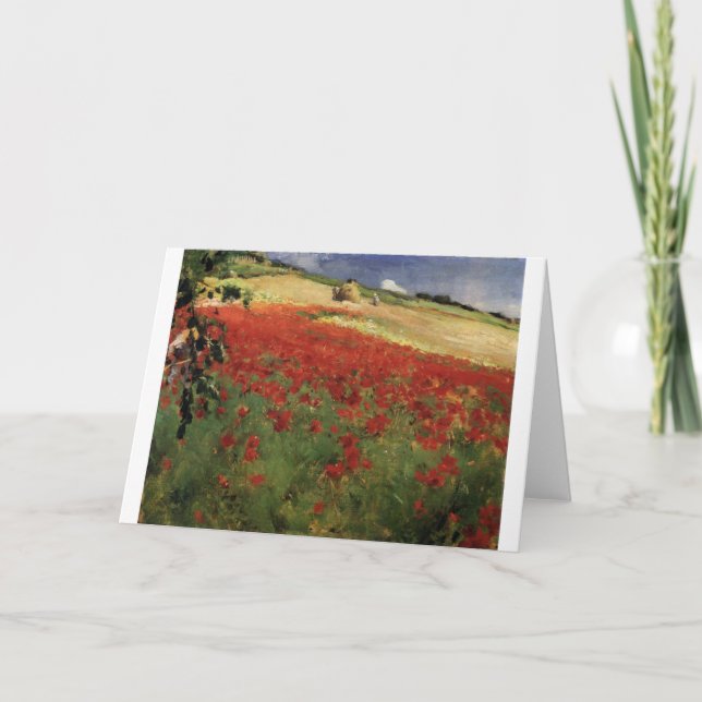 BRUCE, William Blair poppies poppy red flowers vin Karte (Vorderseite)