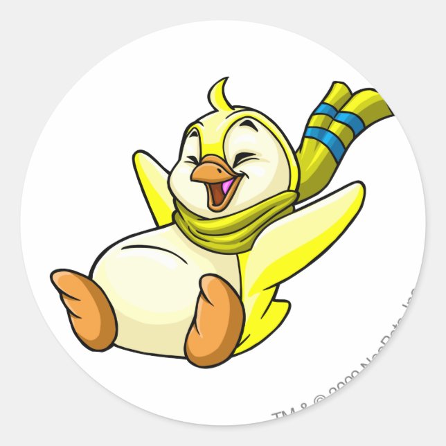 Bruce Yellow Runder Aufkleber (Vorderseite)