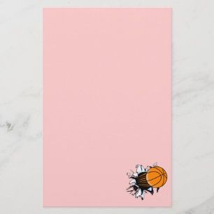 Bruch durch Basketball Briefpapier