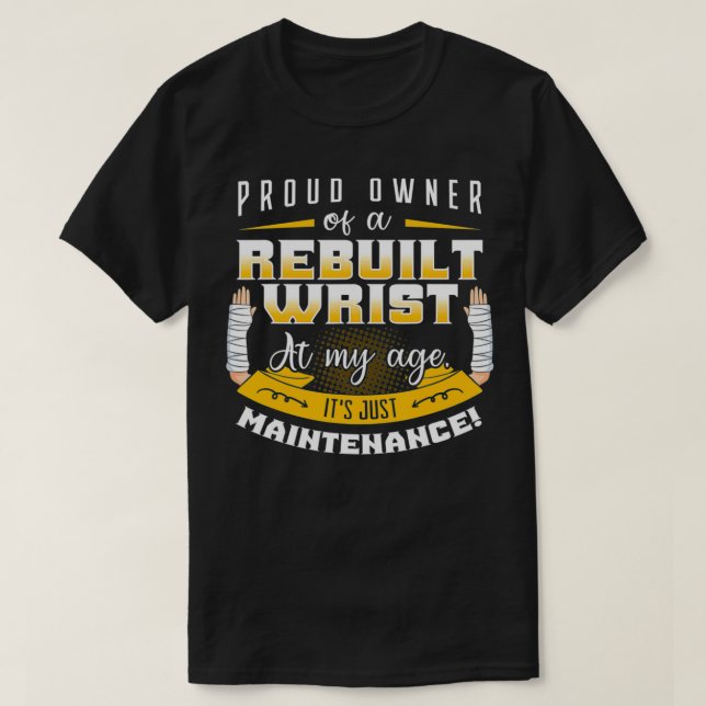 Bruch-Handgelenkschoner-Operation T-Shirt (Design vorne)