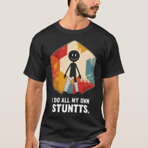 Bruch-Lee-Shirt Knie-Fußverletzung T-Shirt