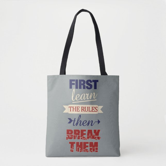 Bruch-Regeln-Taschen Tasche (Vorderseite)