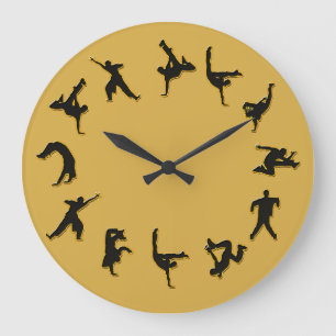 Bruch-Tanz-Uhr Große Wanduhr