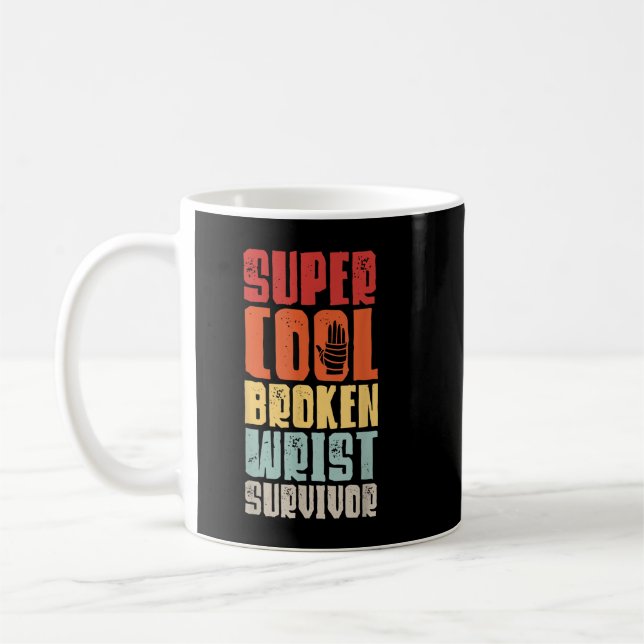 Bruch-Wrist-Überlebender Hand-Verletzung Erholung  Kaffeetasse (Links)