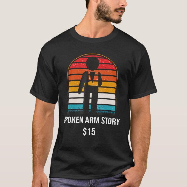 Brucharm-Geschichte 15 gebrochenes Knochen T-Shirt (Vorderseite)