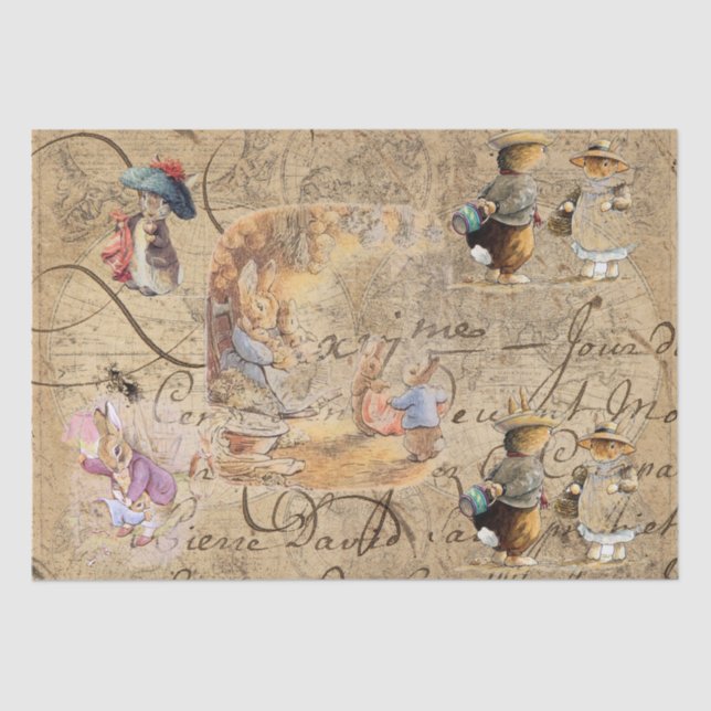 Bruchkaninchen (Sammlung5) Gewebepapier Seidenpapier (Vorderseite)