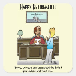 Bruchlinien Quadratischer Aufkleber