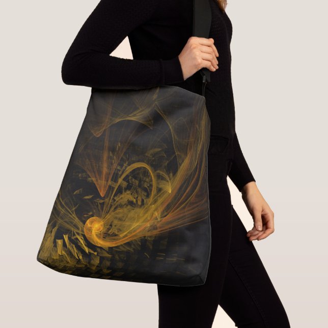 Bruchpunkt Abstrakte Art Cross Body Tragetaschen Mit Langen Trägern (Von Nahem)