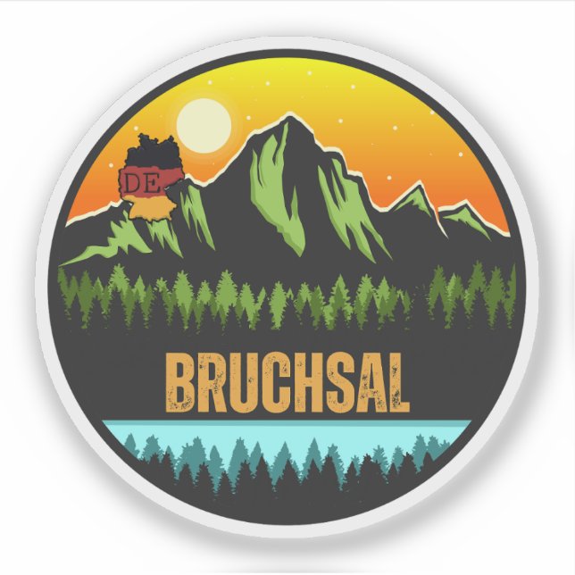 Bruchsal, Deutschland Aufkleber (Vorderseite)