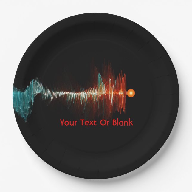 BruchwellenDualität Pappteller (Vorderseite)