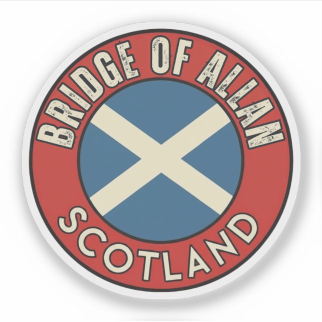 Brücke Allan, Schottland Aufkleber (Vorderseite)